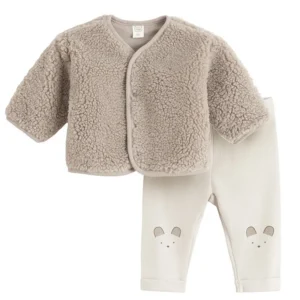 Cool Club, Komplet niemowlęcy, Bluza rozpinana, ocieplana, Legginsy prążkowane, mix