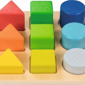 Goki, paleta kształtów, układanka z klockami