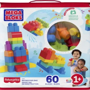 MEGA Bloks, Torba, klocki, 60 elementów