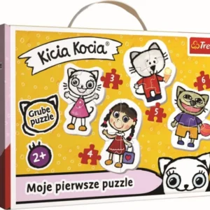 Trefl, Kicia Kocia, Moje pierwsze puzzle, 4 układanki