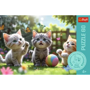 Trefl, Trzy kociaki, puzzle, 60 elementów